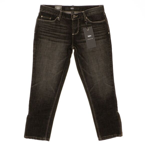 Mossimo Skinny Ankle Jeans Size 6 Womens Black Denim Stretch Measures 31 x 25 - Picture 1 of 12